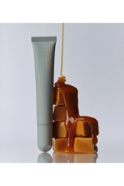 Rhode Island لون الشفاه الببتيد، ملمع الشفاه، مرطب الشفاه، شفاه أكثر امتلاءً ونعومة 10 مل (كراميل مملح)