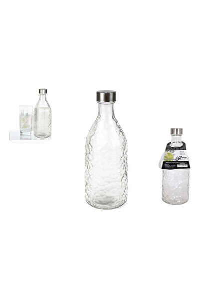 La Mediterranea Anna 1 liter glass bottle with metal lid - ideal for water, juices or lemonade