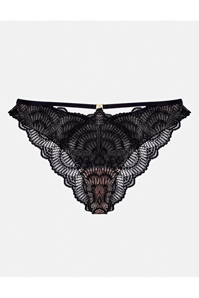 ESOTIQ Chiloți de damă cu dantelă florală și plasă, talie decorativă elegantă | Kerria