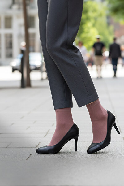 nisaNCa 100% памук, висококачествени плетени чорапи - комплект от 5 чифта чорапи за жени