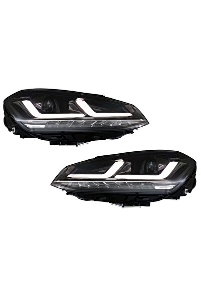 OEM Faruri Osram Full LED compatibil cu VW Golf 7 VII (2012-2017) Black LEDri...
