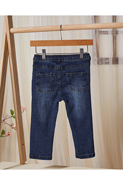 REDTAG Infant Boys Navy Stretch Denim Jeans