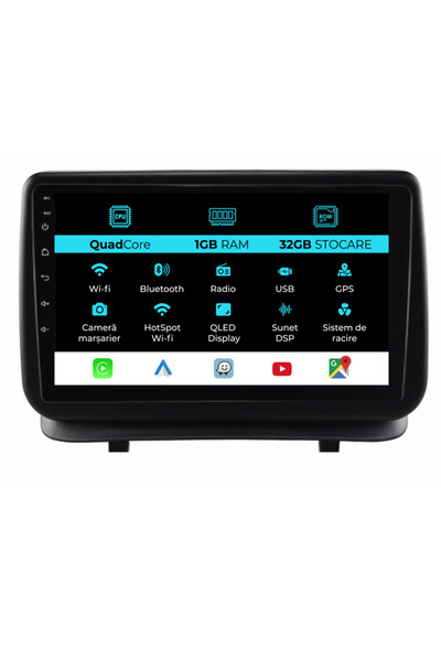 OEM Navigatie Dedicata Renault Clio 3 (2005-2014), 9Inch, 1Gb Ram, 32Gb Stoca...