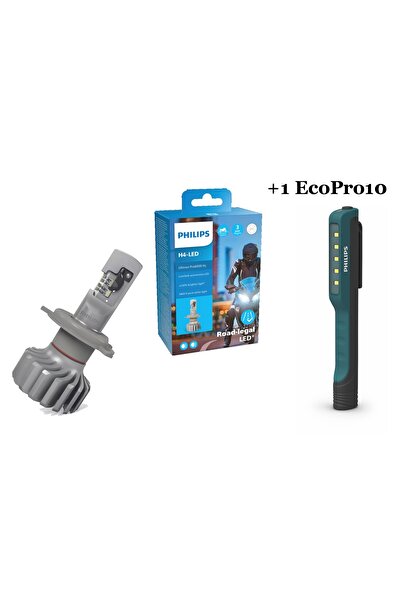 OEM Philips Bec LED H4 12V 18W Ultinon Pro6000 5800K 1 piesa Moto + EcoPro10