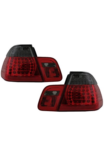 OEM LED Taillights compatible with BMW 3 Series E46 Sedan (05/1998-08/2001) Red&Black