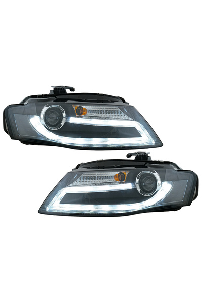OEM LED Headlights compatible with Audi A4 B8 8K (2008-2011) Facelift Light Bar Design LED Daytime Running Light DRL