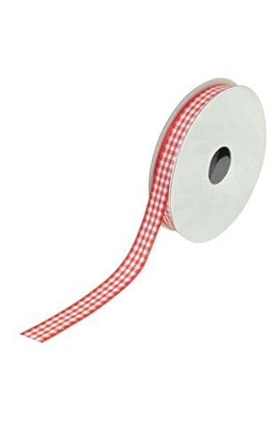 SHOPIENS Panglică decorativă pentru brad de Crăciun, roșie, în carouri - 5 m ...