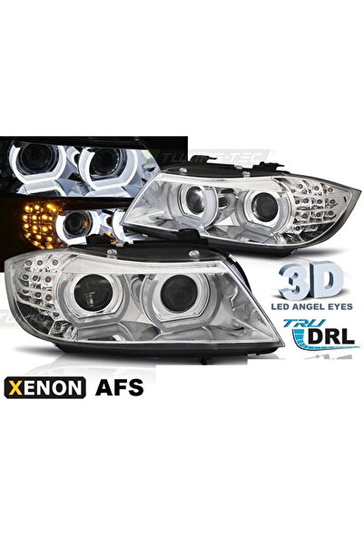 OEM Faruri XENON LED DRL CHROME AFS pentru BMW E90/E91 2009-2011