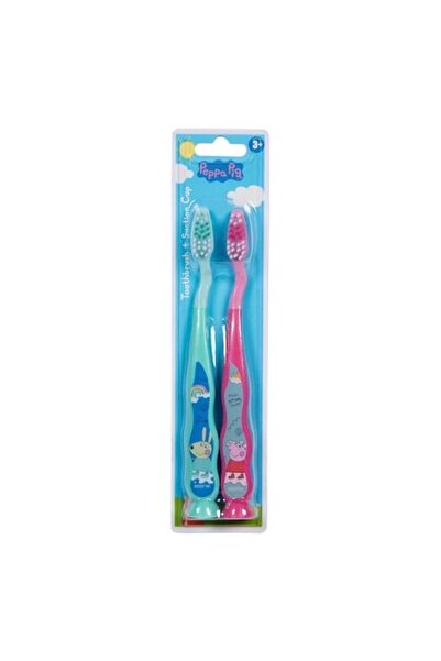 Peppa Pig toothbrush with suction cup, 2 pieces