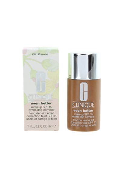 Clinique Even Better Paraben-Free Hydrating Liquid Foundation CN 113 Sepia SPF 15 30 ml