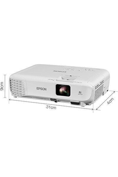 EPSON CO-W01 WXGA 3LCD Projector, 3000 lm, 1280x800, White, HDMI/USB