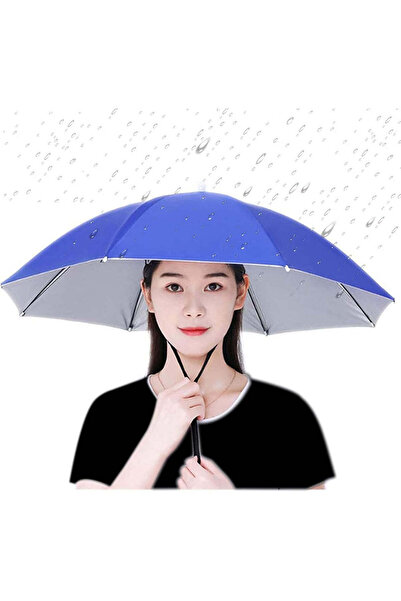 vivimall Umbrela De Cap, Diametru 69 Cm, Snur Reglabil De Cap, Protectie Uv/Ploaie, Inchis