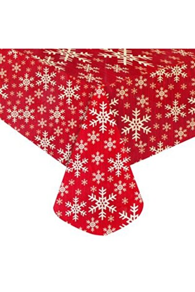 SHOPIENS Red Decorative Christmas Tablecloth 170 x 130 cm