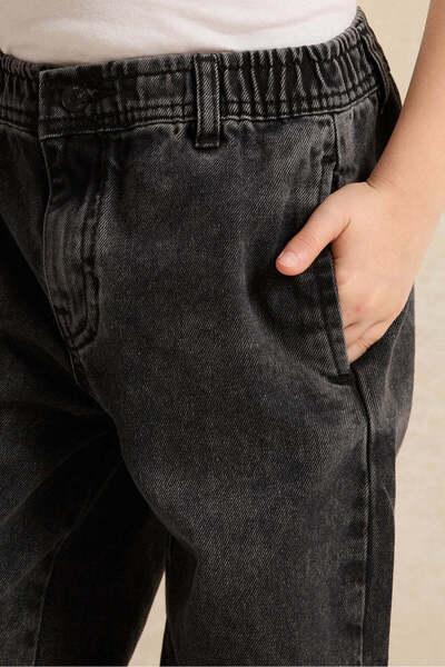 REDTAG Boys Black Denim Jeans