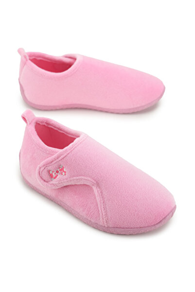 GEZER Girl's Winter Pvc Comfortable Sole Velcro Adjustable Home School Nursery Slippers Shoes