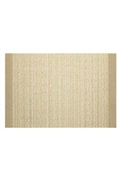 SHOPIENS PVC Plate Mat Beige Gold Lurex for Christmas 45 x 30 cm