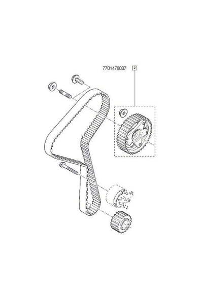 OEM FULIE AX CAME LOG./SAND./DUSTER 1.5 DCI