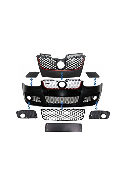 OEM Accesorii Grile compatibil cu Bara fata GTI Look VW Golf 5 V (2003-2007)