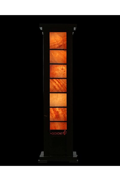 Geohoney Himalayan Salt Lamp Large Corner Tile Shape, Yellow