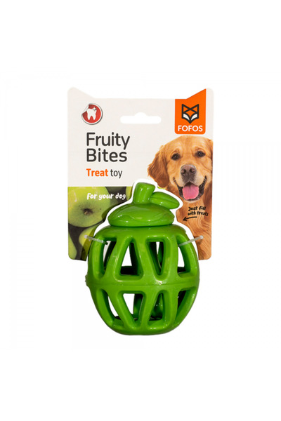FOFO لعبة توزيع المكافآت للكلاب من فوفوس فروتي بايتس (تفاحة)