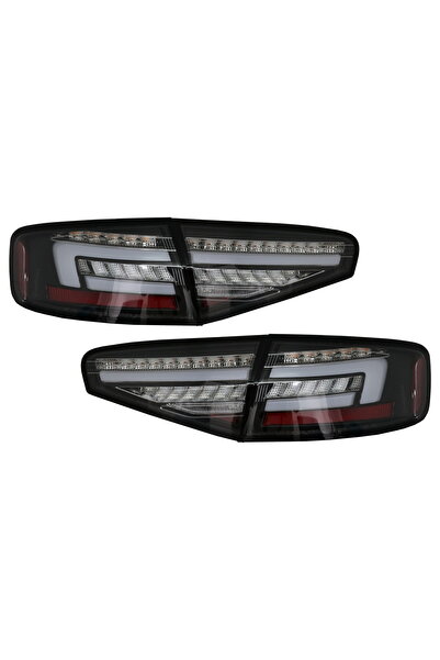 OEM Stopuri Full LED compatibil cu Audi A4 B8 (2012-2015) Sedan Rosu Negru Se...