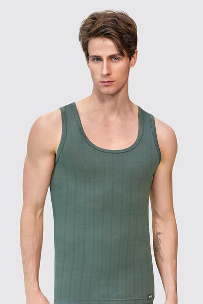 Berrak 1018, Pack of 6 Men's Bamboo Undershirts 95% Bamboo 5% Elastane