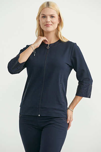 Sementa Σετ αθλητικής φόρμας Truvakar με πέτρα στο μανίκι - Σκούρο μπλε