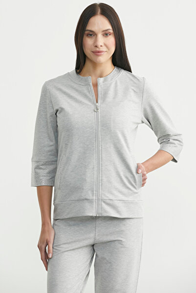 Sementa Σετ αθλητικής φόρμας Truvakar με πέτρες στο μανίκι - Γκρι