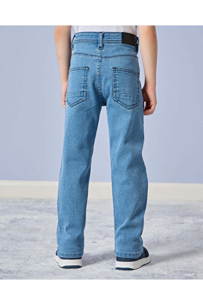 REDTAG Boys Blue 5 Pocket Regular Fit Jeans