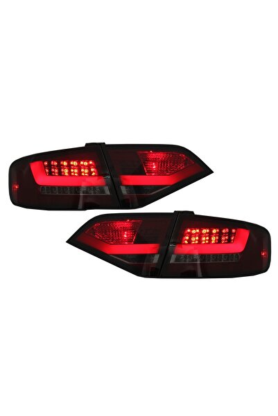 OEM Stopuri LED compatibil cu AUDI A4 B8 Sedan Limousine (2008-2011) Rosu Fum...