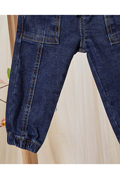 REDTAG Infant Boys Navy Jogger Stretch Denim Jeans