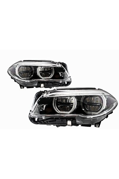 OEM Faruri Full LED Angel Eyes compatibil cu BMW Seria 5 F10 F11 LCI (2014-2017)