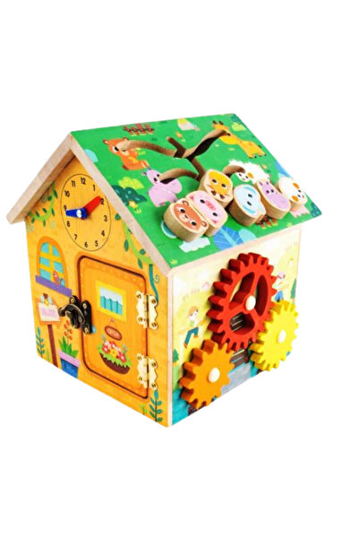 Stuniko Căsuță educativă Montessori din lemn 8 în 1 cu activități motorii (3+...