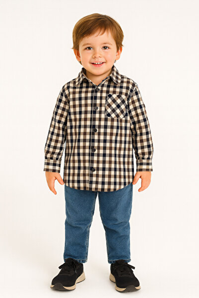 Motebarn Wear Boy's Plaid Shirt