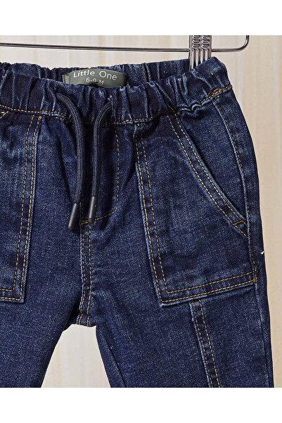 REDTAG Infant Boys Navy Jogger Stretch Denim Jeans