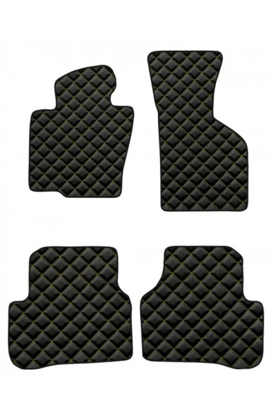 OEM SET COVORASE PREMIUM LUX 2D PIELE VW Tiguan 2016->, culoare negru si cusa...