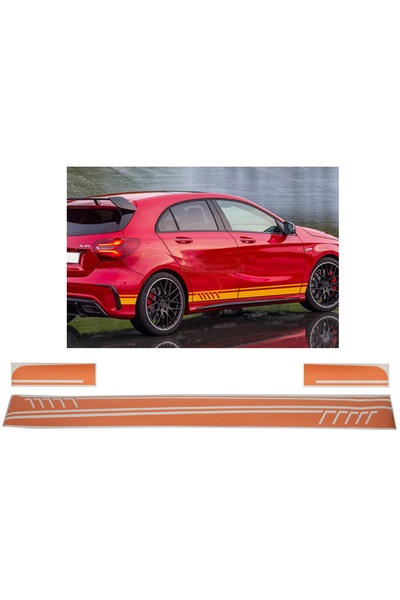 OEM Stickere Laterale Portocaliu Mat compatibil cu Mercedes Coupe C238 W212 W...