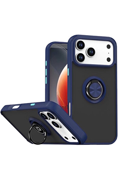 m.tk moveteck iPhone 17 Pro Kılıf Mat Parmak izi Yapmaz Renkli Tuşlu 360 Yüzü...