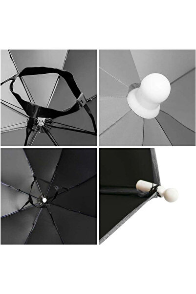 vivimall Umbrella Hat, 69 Cm Diameter, Elastic Headband, Uv/Rain Protection, Matcha