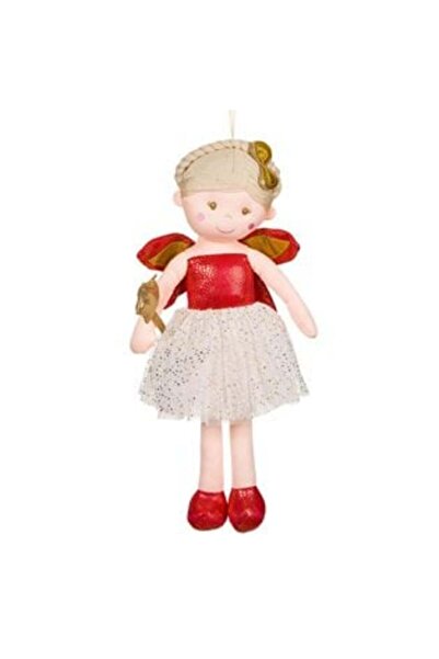 Silver Star Papusa de Craciun Inger cu Aripi cu Glitter Auriu 62 cm