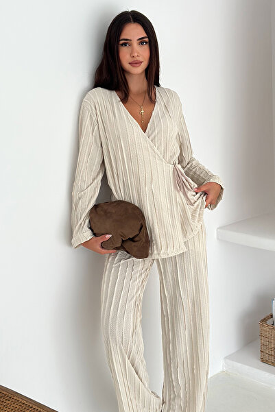 Noa Noa Women's Brown Tie-Up Suit – Sophisticated & Structured Style