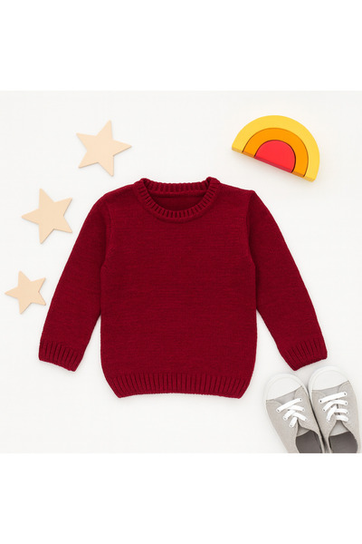 CLOUDY WEAR&DESİGN Pulover unisex pentru copii, fete și băieți, guler rotund (2-5 ani)