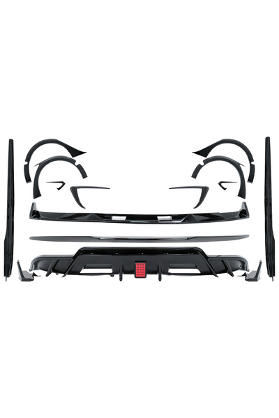 OEM Pachet Exterior Complet de Extensii compatibil cu Tesla Model 3 (2017-202...