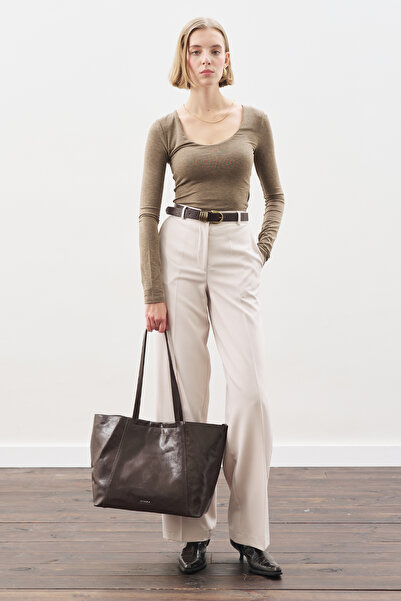 Manuka UZUN PAÇA STRAIGHT PANTOLON BEJ