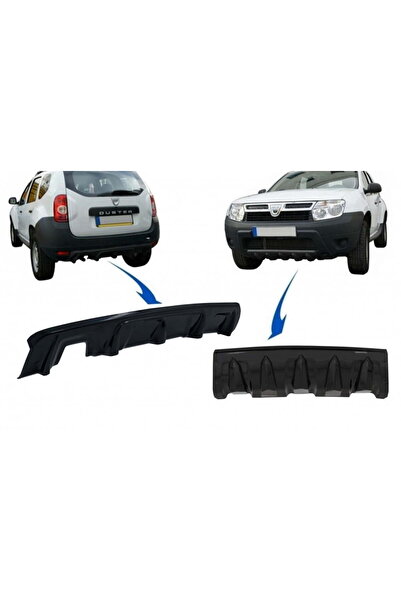 OEM Prelungire Bara Fata si Spate DACIA Duster 2010-2017 Negru Lucios