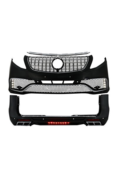 OEM Kit Exterior compatibil cu Mercedes V-Class W447 (2014-Up) cu Grile Centr...