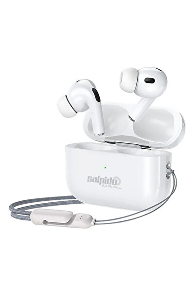 Salpido S33 Wireless Ear Buds 13mm Drivers, 20Hz–20KHz Frequency, 300mAh Charging Case - White