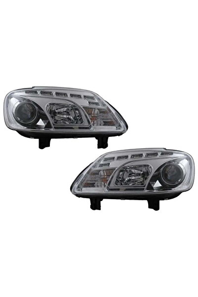 OEM Faruri LED DRL DAYLIGHT VW Touran 1T Caddy 02.2003-10.2006 Crom
