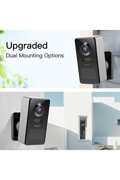 ARENTI POWER1 – 2K Wi-Fi camera, battery, person detection, motion sensor, phone alerts.