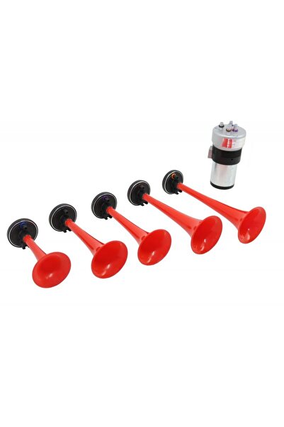 OEM Set 5 Claxoane Auto 5 Melodi Ton Inalt Compresor Electric 12V Model Tromp...